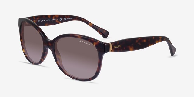 Ralph RA5191 Shiny Dark Tortoise AcétateSoleil de Lunette de vue d'EyeBuyDirect, Vue d'Angle