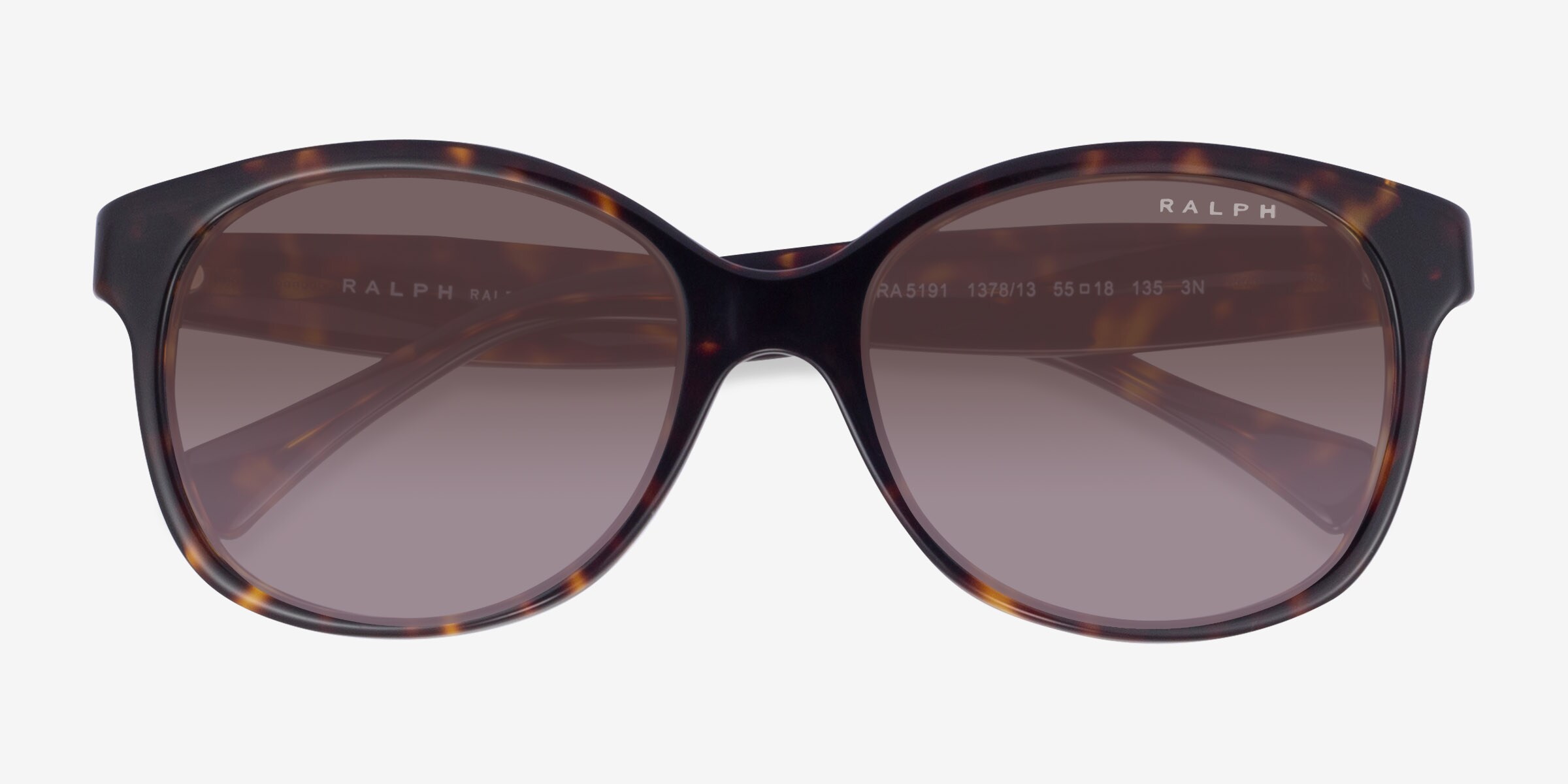 Ralph RA5191 - Cat Eye Shiny Dark Tortoise Frame Prescription