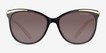 Ralph RA5203 Shiny Black Gold AcetateSunglass Frames from EyeBuyDirect, Front View