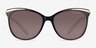 Ralph RA5203 Shiny Black Gold AcetateSunglass Frames from EyeBuyDirect, Front View