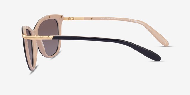 Ralph RA5203 Black Gold AcetateSunglass Frames from EyeBuyDirect, Side View