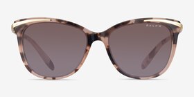 Ralph RA5203 Ivory Tortoise Gold Acétate Soleil de Lunette de vue d'EyeBuyDirect, Vue de Face