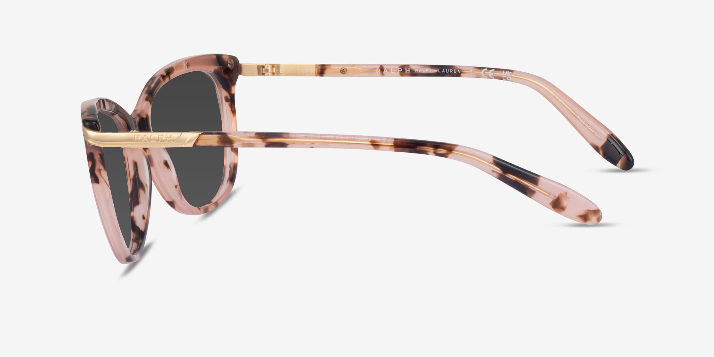 Ralph RA5203 - Cat Eye Ivory Tortoise Gold Frame Sunglasses  display picture 3