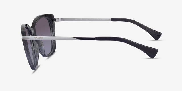 Ralph RA5267 Gradient Black Glitter PlasticSunglass Frames from EyeBuyDirect, Side View