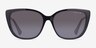 Ralph RA5274 Shiny Black PlasticSunglass Frames from EyeBuyDirect, Front View