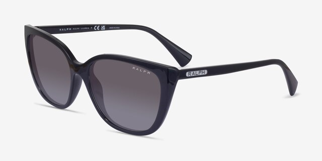 Ralph RA5274 Shiny Black PlasticSunglass Frames from EyeBuyDirect, Angle View