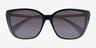 Ralph RA5274 Shiny Black PlasticSunglass Frames from EyeBuyDirect, Closed View