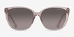Ralph RA5274 Shiny Transparent Brown PlasticSunglass Frames from EyeBuyDirect, Front View