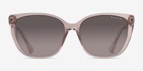 Ralph RA5274 Shiny Transparent Brown Plastique Soleil de Lunette de vue d'EyeBuyDirect, Vue de Face