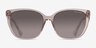 Ralph RA5274 Shiny Transparent Brown PlasticSunglass Frames from EyeBuyDirect, Front View