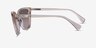 Ralph RA5274 Shiny Transparent Brown PlasticSunglass Frames from EyeBuyDirect, Side View