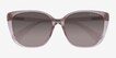 Ralph RA5274 Shiny Transparent Brown PlasticSunglass Frames from EyeBuyDirect, Closed View