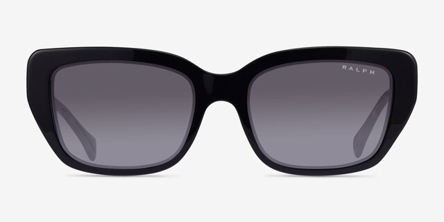 Ralph RA5292 Shiny Black AcetateSunglass Frames from EyeBuyDirect, Front View