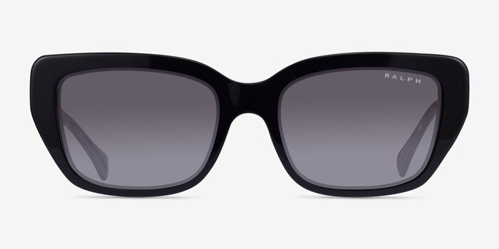Ralph RA5292 Shiny Black Acetate Sunglass Frames from EyeBuyDirect