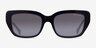 Ralph RA5292 Shiny Black AcetateSunglass Frames from EyeBuyDirect, Front View