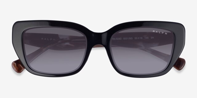 Ralph RA5292 Shiny Black AcetateSunglass Frames from EyeBuyDirect, Closed View