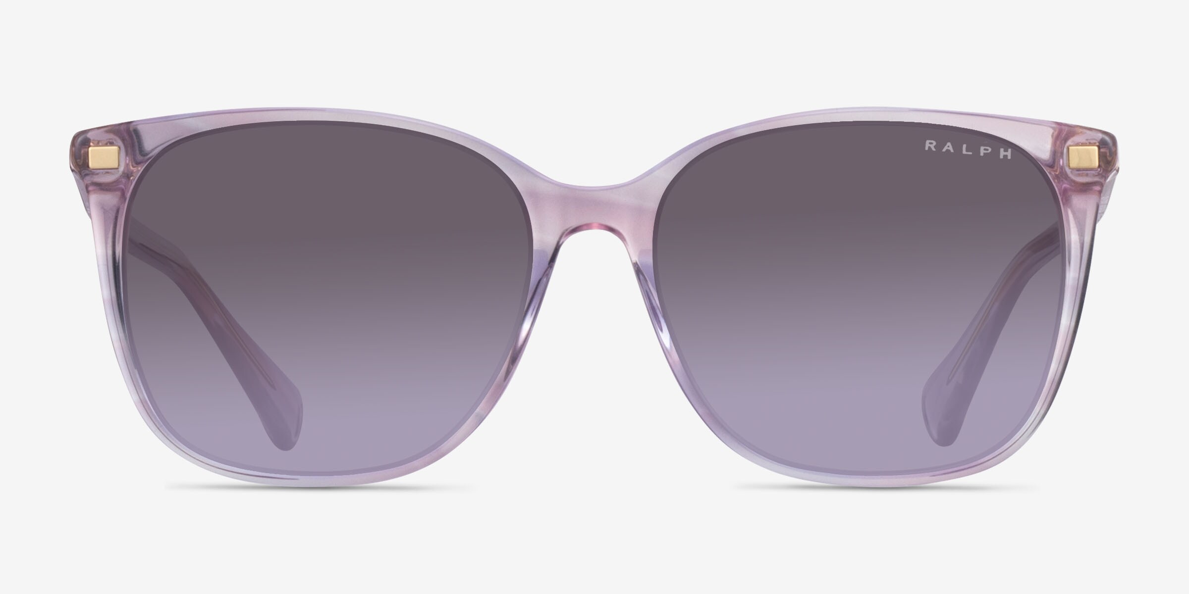 RALPH Ralph Lauren Shiny Striped Purple Sunglasses RA5293 Polarized Acetate New RALPH by Ralph Lauren RA5293 Sunglasses | FramesDirect.com main image 3