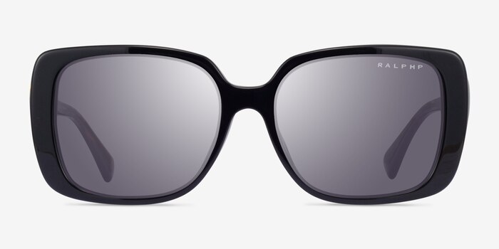 Ralph RA5298U Shiny Black Acetate Sunglass Frames from EyeBuyDirect