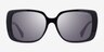 Ralph RA5298U Shiny Black AcetateSunglass Frames from EyeBuyDirect, Front View