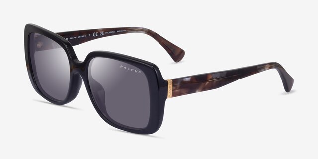 Ralph RA5298U Shiny Black AcetateSunglass Frames from EyeBuyDirect, Angle View
