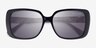 Ralph RA5298U Shiny Black AcetateSunglass Frames from EyeBuyDirect, Closed View