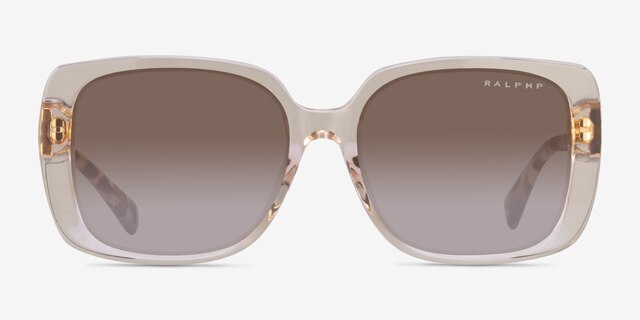 Ralph RA5298U Clear Brown AcetateSunglass Frames from EyeBuyDirect, Front View