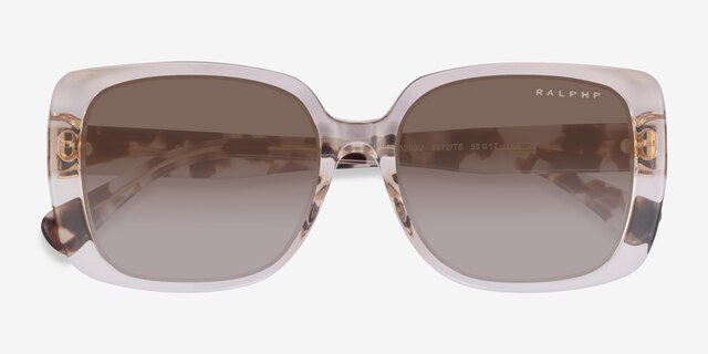 Ralph RA5298U Clear Brown AcetateSunglass Frames from EyeBuyDirect, Closed View