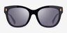 Ralph RA5301U Shiny Black AcetateSunglass Frames from EyeBuyDirect, Front View