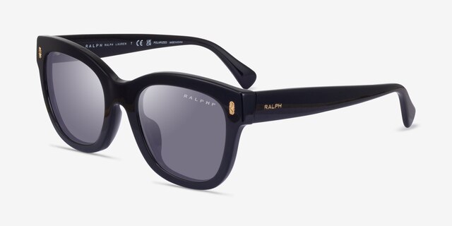 Ralph RA5301U Shiny Black AcetateSunglass Frames from EyeBuyDirect, Angle View