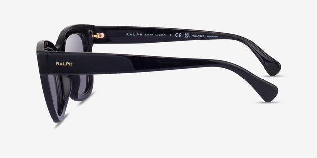 Ralph RA5301U Shiny Black AcetateSunglass Frames from EyeBuyDirect, Side View