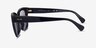 Ralph RA5301U Shiny Black AcetateSunglass Frames from EyeBuyDirect, Side View