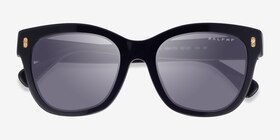 Ralph RA5301U Shiny Black Acétate Soleil de Lunette de vue d'EyeBuyDirect, Vue Rapprochée