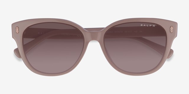 Ralph RA5305U Shiny Solid Brown AcetateSunglass Frames from EyeBuyDirect, Closed View