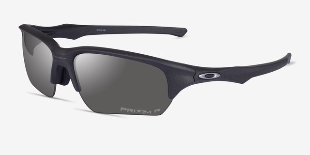 Oakley Flak Beta Matte Gray PlasticSunglass Frames from EyeBuyDirect, Angle View