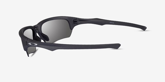 Oakley Flak Beta Matte Gray PlasticSunglass Frames from EyeBuyDirect, Side View