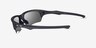 Oakley Flak Beta Matte Gray PlasticSunglass Frames from EyeBuyDirect, Side View