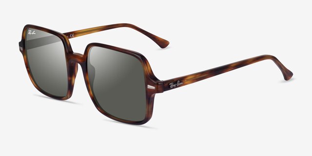 Ray-Ban RB1973 Square Ii Tortoise AcetateSunglass Frames from EyeBuyDirect, Angle View