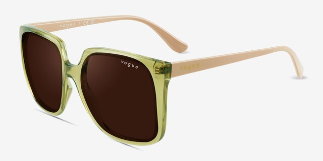 Vogue Eyewear VO5411S Transparent Green PlasticSunglass Frames from EyeBuyDirect, Angle View