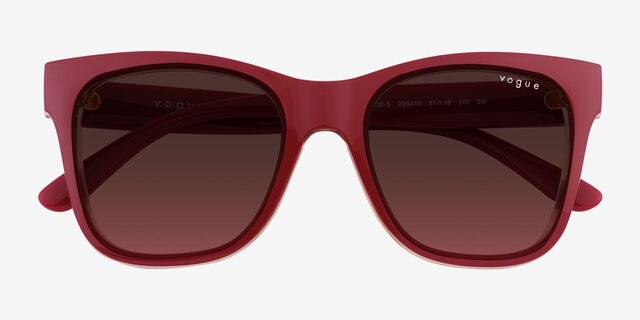 Vogue Eyewear VO5428S Matte Red PlasticSunglass Frames from EyeBuyDirect, Closed View