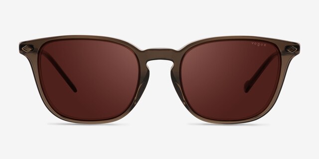 Vogue Eyewear VO5431S Transparent Brown AcetateSunglass Frames from EyeBuyDirect, Front View