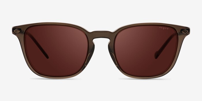 Vogue Eyewear VO5431S Transparent Brown Acetate Sunglass Frames from EyeBuyDirect