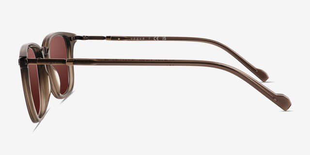 Vogue Eyewear VO5431S Transparent Brown AcetateSunglass Frames from EyeBuyDirect, Side View