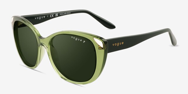 Vogue Eyewear VO5457S Transparent Green PlasticSunglass Frames from EyeBuyDirect, Angle View