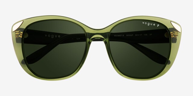 Vogue Eyewear VO5457S Transparent Green PlasticSunglass Frames from EyeBuyDirect, Closed View