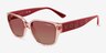 Vogue Eyewear VO5459SB Transparent Pink PlasticSunglass Frames from EyeBuyDirect, Angle View