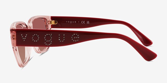 Vogue Eyewear VO5459SB Transparent Pink PlasticSunglass Frames from EyeBuyDirect, Side View