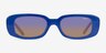 ARNETTE Litty Matte Blue AcétateSoleil de Lunette de vue d'EyeBuyDirect, Vue de Face