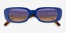 ARNETTE Litty Matte Blue AcétateSoleil de Lunette de vue d'EyeBuyDirect, Vue Rapprochée