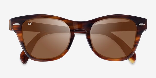Ray-Ban RB0707S Tortoise Brown PlasticSunglass Frames from EyeBuyDirect, Closed View
