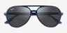 Ray-Ban RB4376 Navy PlasticSunglass Frames from EyeBuyDirect, Closed View